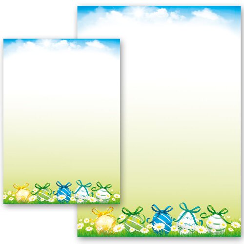Papel de carta JARDÍN DE PASCUA