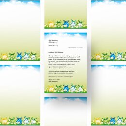 Motif Letter Paper! EASTER GARDEN 50 sheets DIN A4