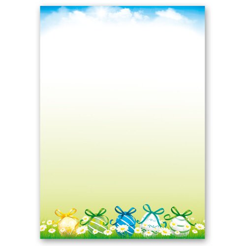 Stationery-Motif EASTER GARDEN | Easter | High quality Stationery DIN A4 - 250 Sheets | 90 g/m² | Printed on one side | Order online! | Paper-Media