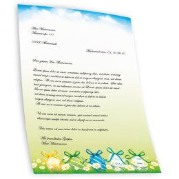 Briefpapier OSTERGARTEN - DIN A5 Format 50 Blatt