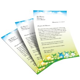 Briefpapier OSTERGARTEN - DIN A5 Format 50 Blatt
