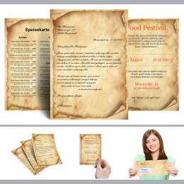 Briefpapier ANTIK - DIN A6 Format 100 Blatt