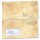 50 patterned envelopes ANTIQUE in standard DIN long format (with windows)