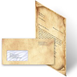 200-pc. Complete Motif Letter Paper-Set ANTIQUE