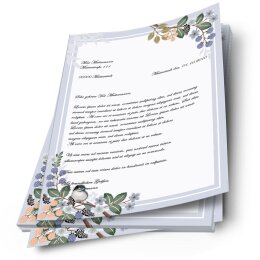 Briefpapier FRÜHLINGSZWEIGE - DIN A4 Format 20 Blatt
