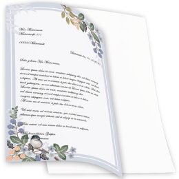 Briefpapier FRÜHLINGSZWEIGE - DIN A4 Format 50 Blatt