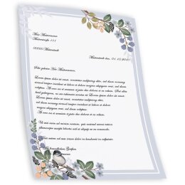 Briefpapier FRÜHLINGSZWEIGE - DIN A5 Format 50 Blatt