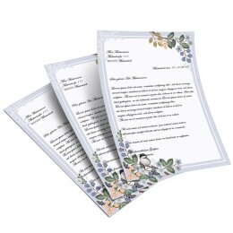 Briefpapier FRÜHLINGSZWEIGE - DIN A6 Format 100 Blatt
