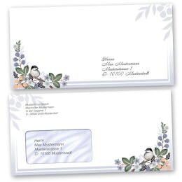 Motif envelopes Seasons - Spring, SPRING BRANCHES  50 envelopes (with window) - DIN LONG (220x110 mm) | Self-adhesive | Order online! | Paper-Media