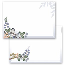 25 patterned envelopes SPRING BRANCHES  in C6 format (windowless) Animals, Seasons - Spring, Spring motif, Paper-Media