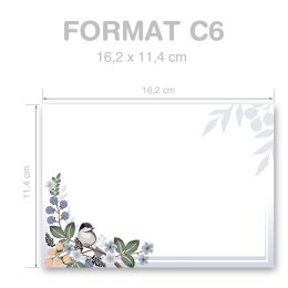 Briefumschläge FRÜHLINGSZWEIGE - 25 Stück C6 (ohne Fenster)