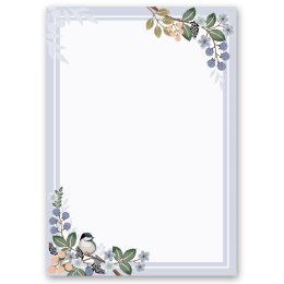 Motiv-Briefpapier-Sets Jahreszeiten - Frühling, FRÜHLINGSZWEIGE Briefpapier Set, 100 tlg. - DIN A4 & DIN LANG im Set. | Online bestellen! | Paper-Media