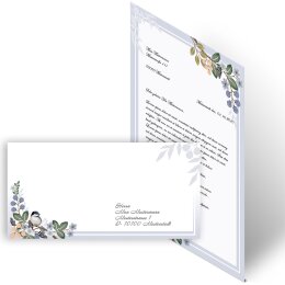 Briefpapier Set FRÜHLINGSZWEIGE - 100-tlg. DL (ohne Fenster)