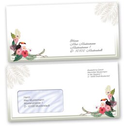 Motif envelopes Seasons - Summer, SUMMER BRANCHES 10 envelopes - DIN C6 (162x114 mm) | Self-adhesive | Order online! | Paper-Media
