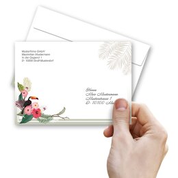 SUMMER BRANCHES Briefumschläge Summer motif CLASSIC 10 envelopes, DIN C6 (162x114 mm), C6-8352-10