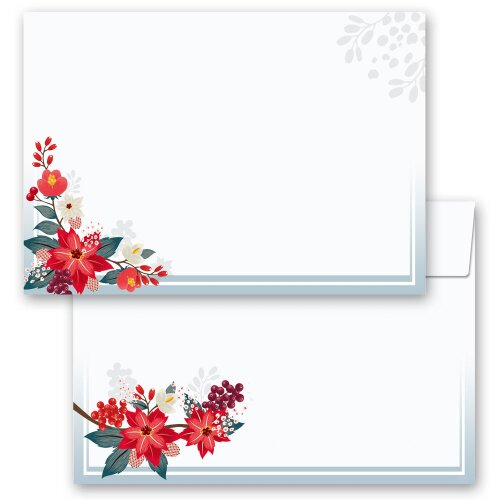 10 patterned envelopes AUTUMN BRANCHES in C6 format (windowless)
