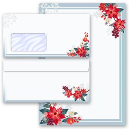 40-pc. Complete Motif Letter Paper-Set AUTUMN BRANCHES