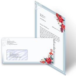 Briefpapier Set HERBSTZWEIGE - 100-tlg. DL (mit Fenster)