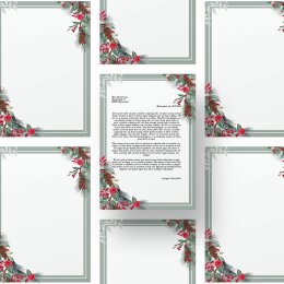 Briefpapier WINTERZWEIGE - DIN A4 Format 250 Blatt