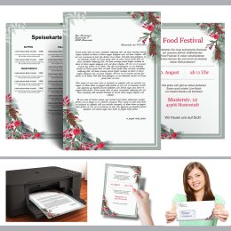 Motif Letter Paper! WINTER BRANCHES 250 sheets DIN A4