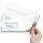50 patterned envelopes WINTER BRANCHES in standard DIN long format (with windows)