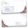 10 patterned envelopes WINTER BRANCHES in C6 format (windowless)