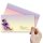 10 patterned envelopes ORCHID BLOSSOMS in standard DIN long format (windowless)