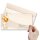10 patterned envelopes HAPPY HOLIDAYS in standard DIN long format (windowless)