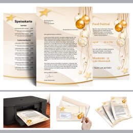 50 patterned envelopes HAPPY HOLIDAYS in standard DIN long format (windowless)