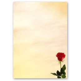 100 fogli di carta da lettera decorati BACCARA ROSA DIN A5 Fiori & Petali, Amore & Matrimonio, Motivo Fiori, Paper-Media