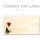 BACCARA ROSEN Briefumschläge Blumenmotiv CLASSIC 50 Briefumschläge (ohne Fenster), DIN LANG (220x110 mm), DLOF-8205-50