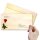 50 patterned envelopes BACCARA ROSES in standard DIN long format (windowless)