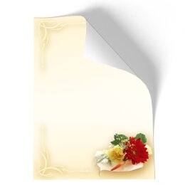 Briefpapier - Motiv BLUMENBUKETT | Blumen & Blüten, Liebe & Hochzeit | Hochwertiges DIN A5 Briefpapier - 50 Blatt | 90 g/m² | einseitig bedruckt | Online bestellen!