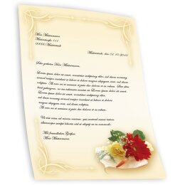 Motif Letter Paper! FLOWER BOUQUET 50 sheets DIN A5