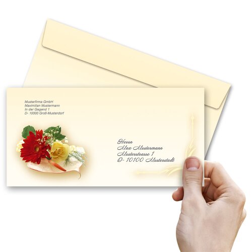 Motif envelopes! FLOWER BOUQUET