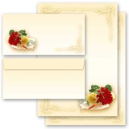 40-pc. Complete Motif Letter Paper-Set FLOWER BOUQUET Flowers & Petals, Love & Wedding, Invitation, Paper-Media