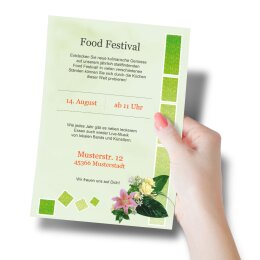 Briefpapier BLUMENGRÜSSE - DIN A5 Format 50 Blatt