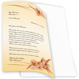 Motif Letter Paper! FLOWER PETALS 20 sheets DIN A4