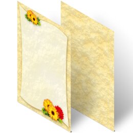 Briefpapier GERBERA - DIN A4 Format 100 Blatt