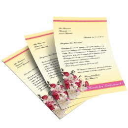Motif Letter Paper! CONGRATULATIONS 20 sheets DIN A4