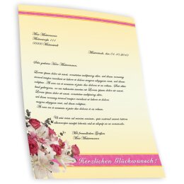 Motif Letter Paper! CONGRATULATIONS 50 sheets DIN A4