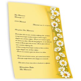 Carta da lettera decorati CAMOMILLE