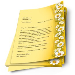 Motif Letter Paper! CHAMOMILE 20 sheets DIN A4