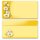 10 patterned envelopes CHAMOMILE in standard DIN long format (windowless)
