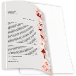 Papier à lettres et enveloppes Sets CERISIERS EN FLEURS