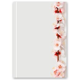 Set di cancelleria Fiori & Petali, FIORE DI CILIEGIO 20 pezzi Set completo - DIN A4 & DIN LANG Set. | Ordine in linea! | Paper-Media