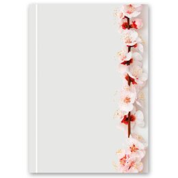 Stationery-Sets Flowers & Petals, CHERRY BLOSSOMS 40-pc. Complete set - DIN A4 & DIN LONG Set. | Order online! | Paper-Media