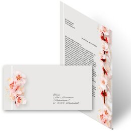 Briefpapier Set KIRSCHBLÜTEN - 200-tlg. DL (ohne Fenster)