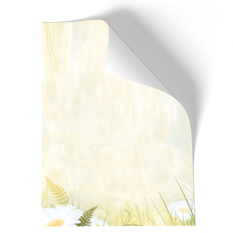 Briefpapier BLUMENPOST 100 Blatt DIN A5 - Blumenmotiv Schreibpapier