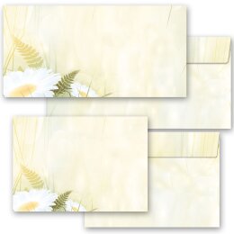 Margeriten-5030, DIN A4 100 Blatt Briefpapier Blumen Himmel Motiv Briefpapier 